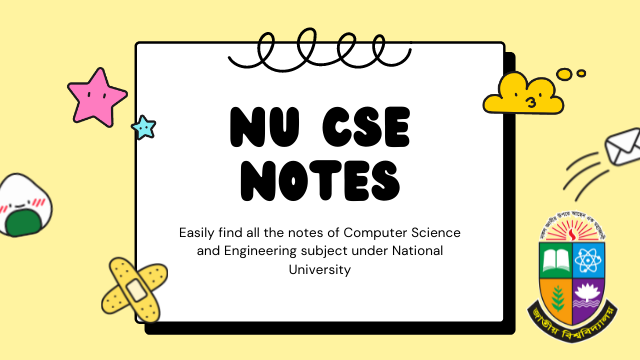 National University Computer Science and Engineering all semester note download